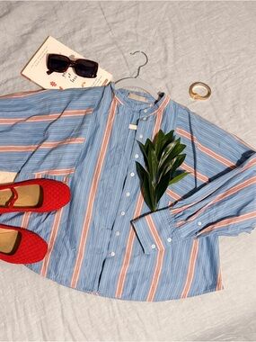 EVERLANE Stripe Button-Up